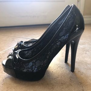Lace clubbing heels size 5.5, 100mm